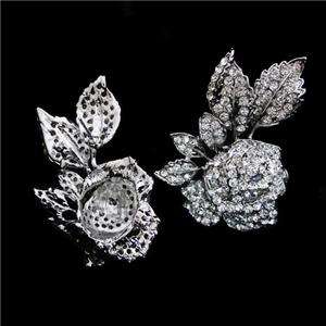 New Wedding Rose Necklace Earring Set Swarovski Crystal  