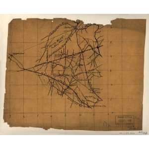    Civil War Map Sketch of the Manassas battlefield.: Home & Kitchen