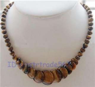 Beautiful Natural African Tigers Eye GemStone Necklace  