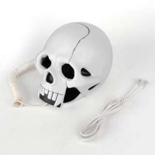 Cool Skull Shape Novelty Telephone Flashing Phone  