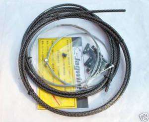 JAGWIRE BRAIDED HOUSING CABLE COMPLETE KIT CARBON COLOR  