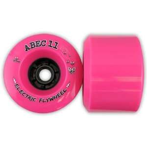Abec 11 Reflex Flywheels Pink   Set of 4 Wheels (77A / 107MM)  