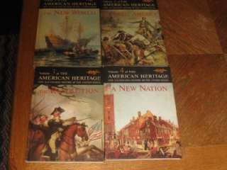Lot of 4 American heritage Books 1 2 3 4 History of the United States 