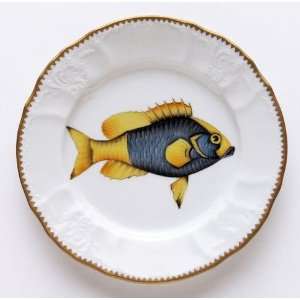  Anna Weatherley Antique Fish 7.5 In Salad Plate No. 2 