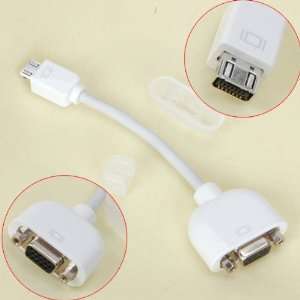  White Mini VGA to VGA Adapter for Apple iBook: Electronics