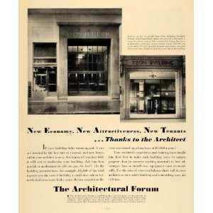 1933 Ad Architectural Forum Yeon Building Portland   Original Print Ad 
