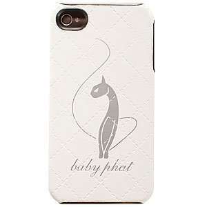 Baby Phat iPhone 4 Leatherette SnapOn Case, Quilted White 