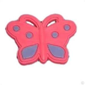 Butterfly red/gray   style your Crocs Fun Clips, Clogs stickers  fun 