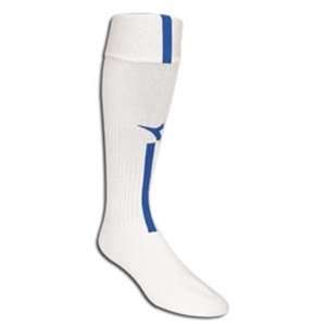 Diadora Azzurri Soccer Socks (White/Royal)  Sports 