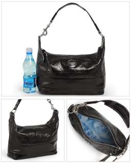 New Authentic COACH Black Patent Leather Hobo Tote Bag 17421 NWT 