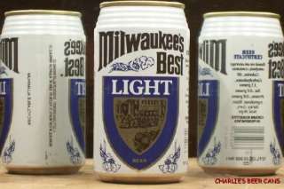 MILWAUKEES BEST LIGHT BEER A/A CAN A. GETTELMAN 121bo  