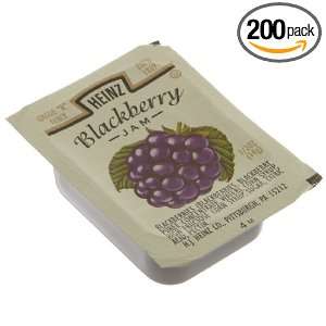 Heinz Blackberry Jam, 0.5 Ounce Single Serve Packages (Pack of 200 