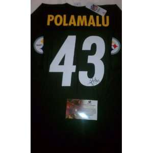  Troy Polamalu Signed Pittsburgh Steelers Jersey 