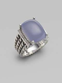 david yurman blue chalcedony diamond sterling silver ring $ 875 00 1