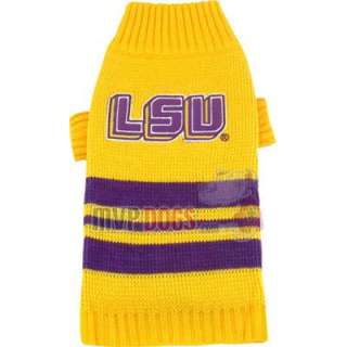 LSU Tigers NCAA Dog sweater   XS  