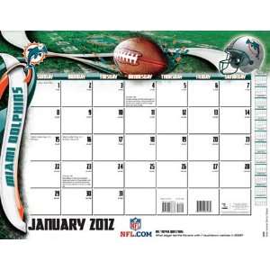  Turner Miami Dolphins 2012 22x17 Desk Calendar: Sports 