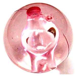  Pink Translucent acrylic plastic beads. (40 pcs.) 14mm (1 