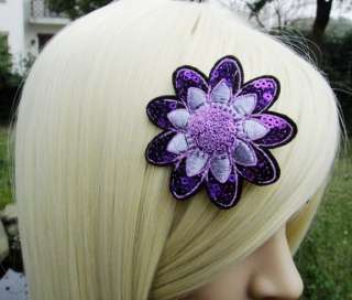 Wholesale 5 Pieces Glitter Little GirlsFlower Hair Clip Jewelry EI481 