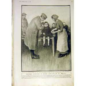  British Doctor Samaritan France Ww1 Old Print 1918