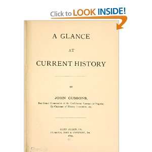  A Glance At Current History John Cussons Books