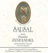 Sausal Winery Family Old Vine Estate Zinfandel 2008 