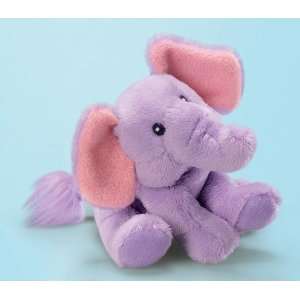  Russ Berrie Russ Purple Elephant Soft Toy / Rattle: Baby
