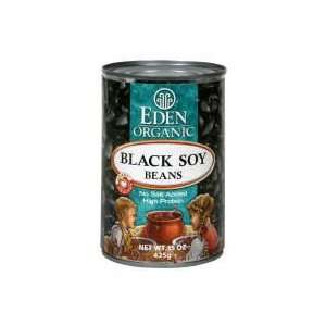  Eden Black Soy Beans, Organic, 15 oz, (pack of 6 