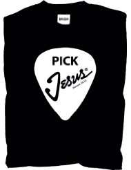 Christian T Shirt Pick Jesus Guitar Pick Design