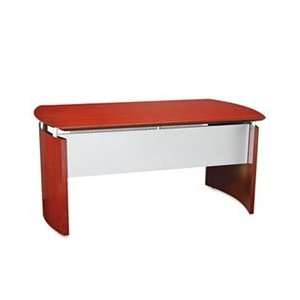 Napoli Series Wood Veneer 63w Desk Top with Modesty Panel 