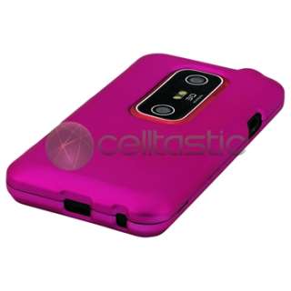 Bundle Case Cover US Battery Charger for HTC EVO 3D  