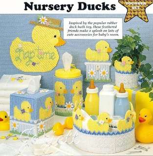 Nursery Ducks Set plastic canvas patterns  