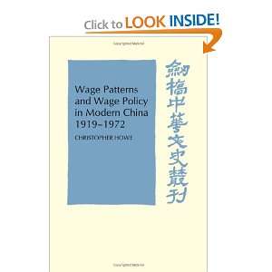  Wage Patterns and Wage Policy in Modern China 1919 1972 
