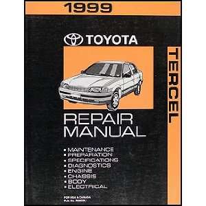    1999 Toyota Tercel Repair Shop Manual Original: Toyota: Books