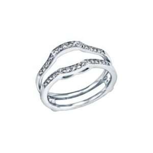   14kt White Gold 1/4ct TW Round Diamond Solitaire Ring Insert: Jewelry