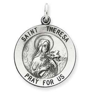  Sterling Silver St. Theresa Medal Jewelry