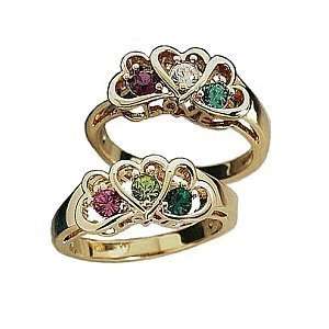   Heart Birthstone Solitaire Ring   Personalized Jewelry Jewelry