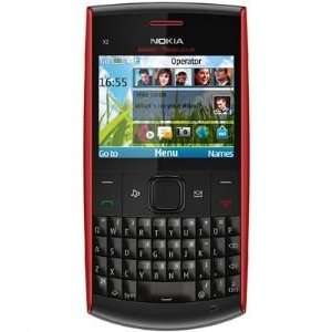  Nokia X2 01 GSM Quadband Phone (Unlocked) Red Cell Phones 