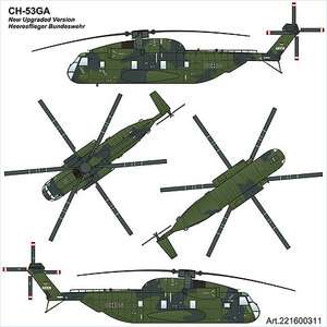 Arsenal M HO scale Sikorsky CH 53 GA of German Bundeswehr  