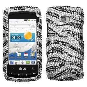   Ally vs740 Accessory   White Black Zebra Bling Case Cover: Cell Phones