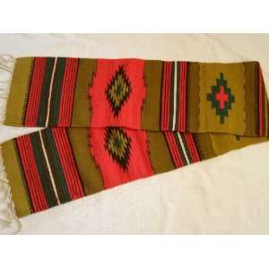  Zapotec Wool Table Runner 10x80 (a22)