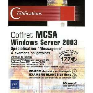  Coffret MCSA windows server 03 (9782746030510) Collectif 