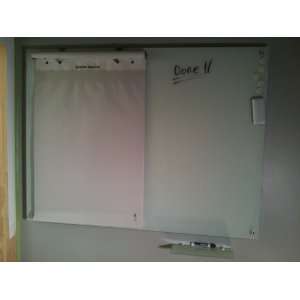 : Magnetic Glass Dry Erase Board Set   39 3/8 x 59   Includes Board 