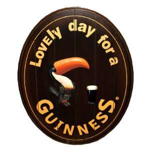  Guinness Irish Beer Toucan Lovely Day 3D Wooden Panel Wall 