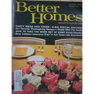  Better Homes and Gardens Magazine; November 1963 Meredith 