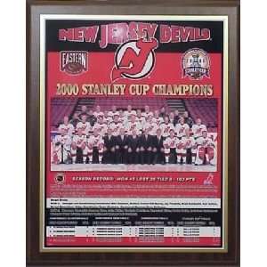  New Jersey Devils 2000 Stanley Cup Healy Plaque Sports 