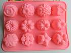 Flower type Muffin Sweet Candy Jelly Ice Silicone Mould Mold Baking 