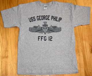 USN US Navy USS George Philip FFG 12 Frigate T Shirt  