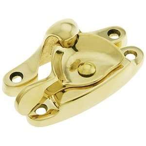 Window Latch. Large Size Traditional Solid Brass Sash Lock:  
