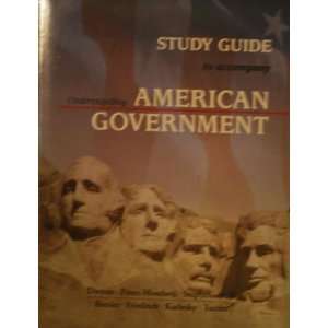  Study Guide To Accompany Understanding American Government 