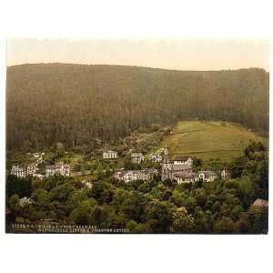Photochrom Reprint of Church, Wildbad, Black Forest, Baden, Germany